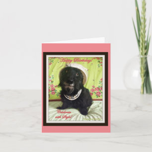 Carte d'anniversaire de style