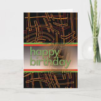 Carte d'anniversaire de technicien