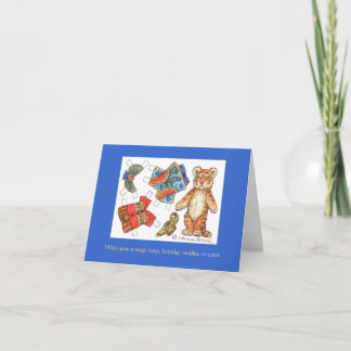 Carte d'anniversaire de tigre