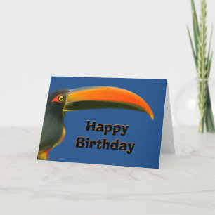 Carte d'anniversaire de toucan