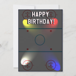 Carte d'anniversaire de trivia de hockey