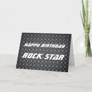 Carte d'anniversaire de vedette du rock