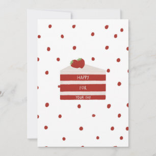 Carte d'anniversaire de velours rouge