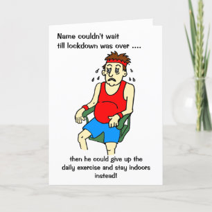 Carte d'anniversaire de verrouillage d'exercice ma