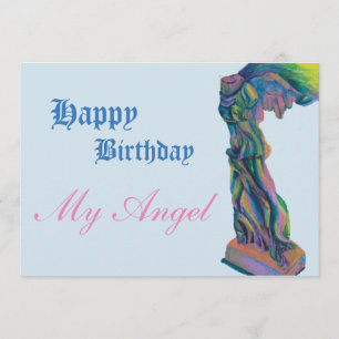Carte d'anniversaire de victoire ailée