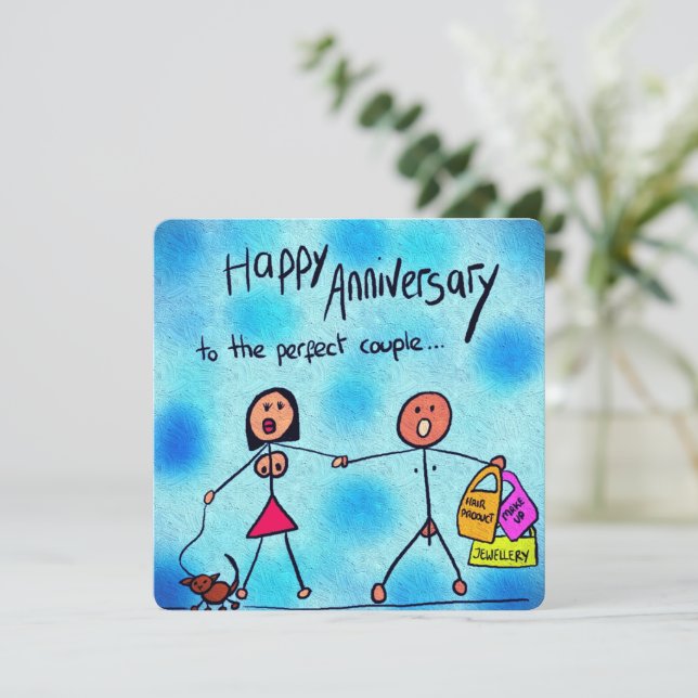 Carte d'anniversaire de vœux (Debout devant)