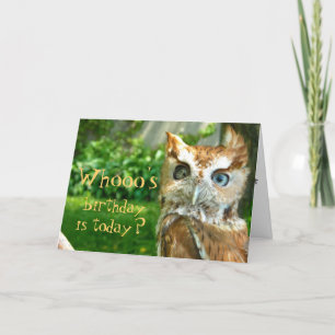Carte d'anniversaire de Whooo