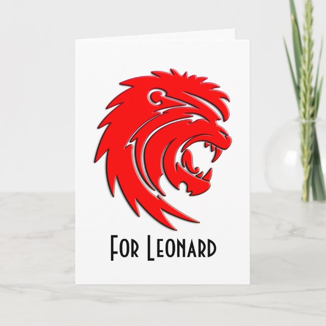 Carte d'anniversaire de zodiaque pour Lion (23 (Devant)