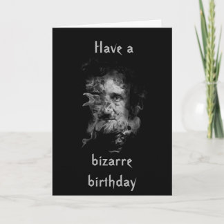 Carte d'anniversaire d'Edgar Allan Poe (couverture