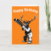 Carte d'anniversaire Deer Hunter