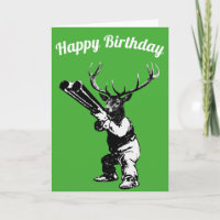 Carte d'anniversaire Deer Hunter