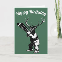 Carte d'anniversaire Deer Hunter