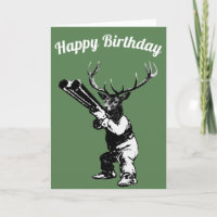 Carte d'anniversaire Deer Hunter