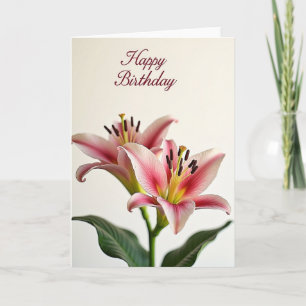 Carte d'anniversaire Delicate Bloom
