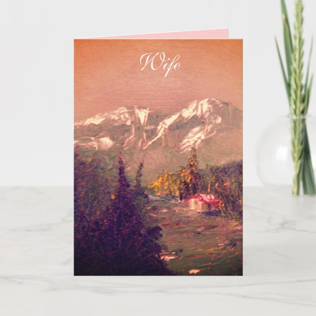 Carte d'anniversaire d'épouse (Devant)