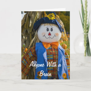 Carte d'anniversaire d'épouvantail