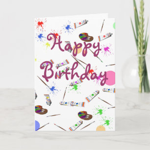 Carte d'anniversaire des artistes