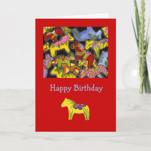 Carte d'anniversaire des Chevaux lumineux