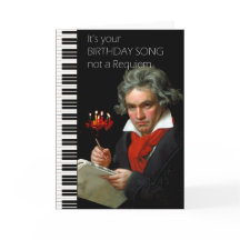 Carte d'anniversaire d'humour de Beethoven