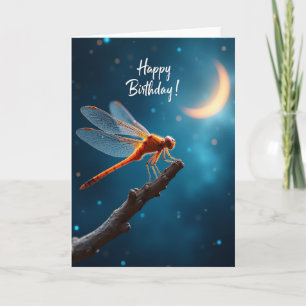 Carte d'anniversaire d'insecte radieux