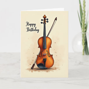 Carte d'anniversaire d'instrument de musique