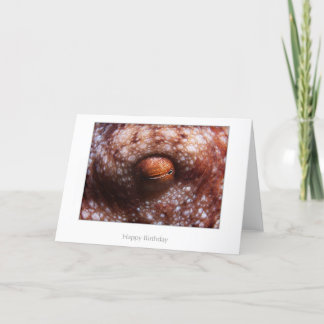 Carte d'anniversaire d'oeil de poulpe
