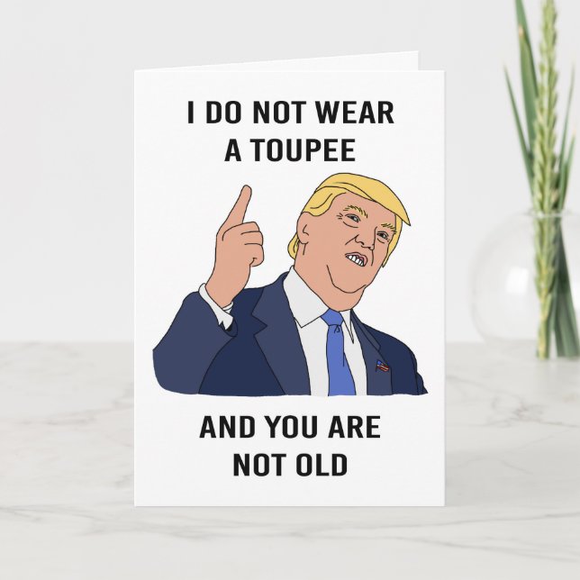 Carte d'anniversaire Donald Trump (Devant)