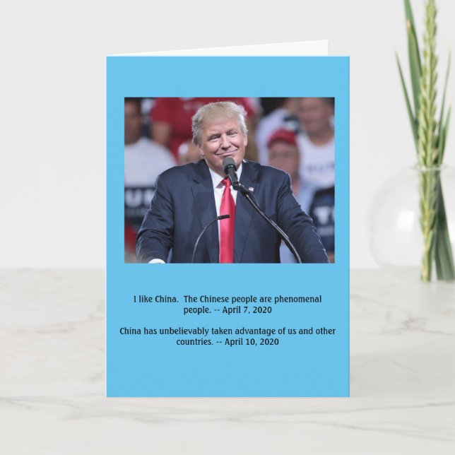 Carte d'anniversaire Donald Trump (Devant)