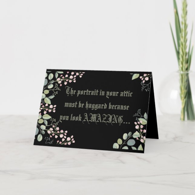 Carte d'anniversaire Dorian Gray (Devant)