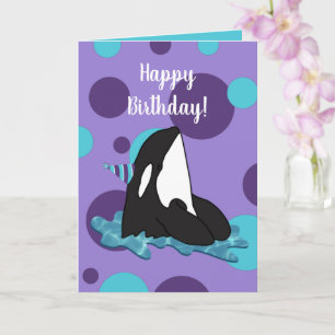 Carte d'anniversaire d'orque personnalisable