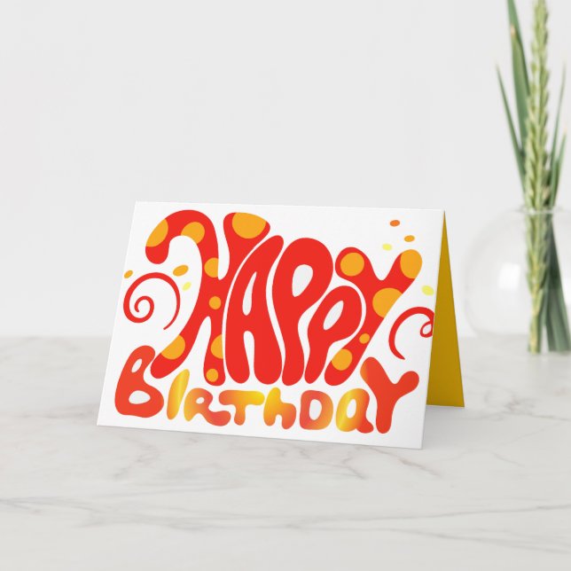 Carte d'anniversaire - Dotty (Devant)