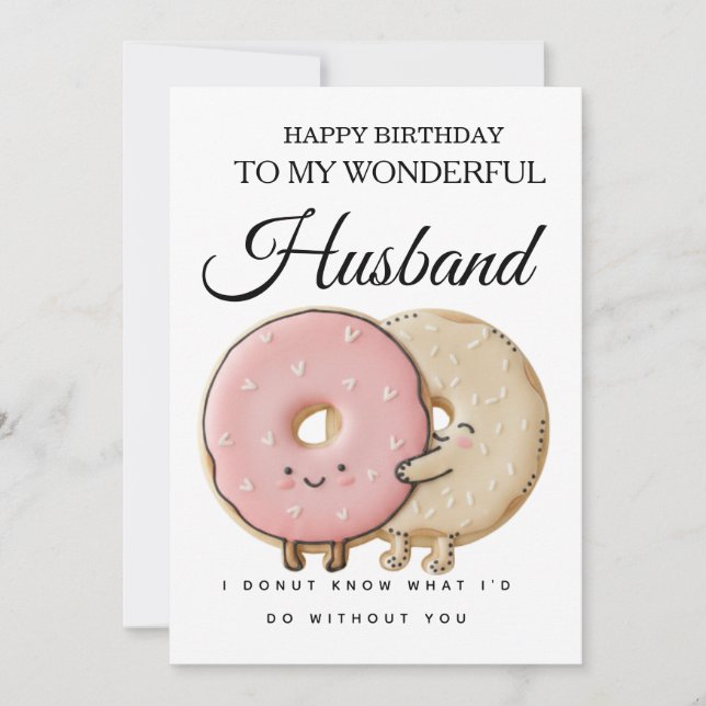 Carte d'anniversaire douce pour mon mari merveille (Devant)