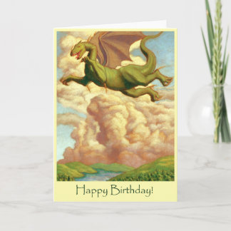 Carte d'anniversaire Dragon Happy