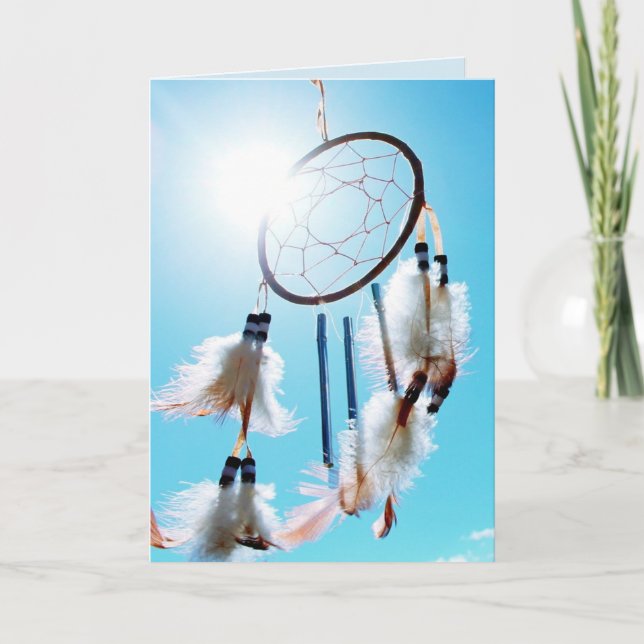 CARTE D'ANNIVERSAIRE DREAM CATCHER (Devant)