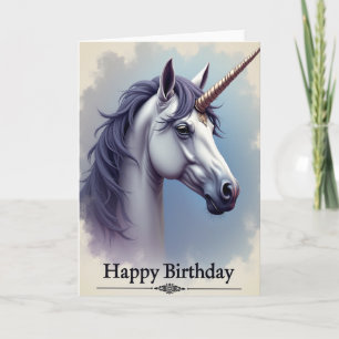 Carte d'anniversaire Dream Golden Horn