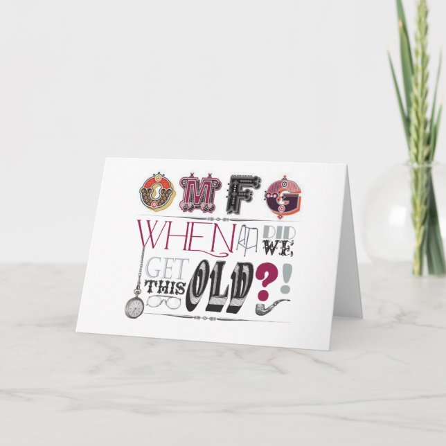 Carte d'anniversaire drôle (Devant)