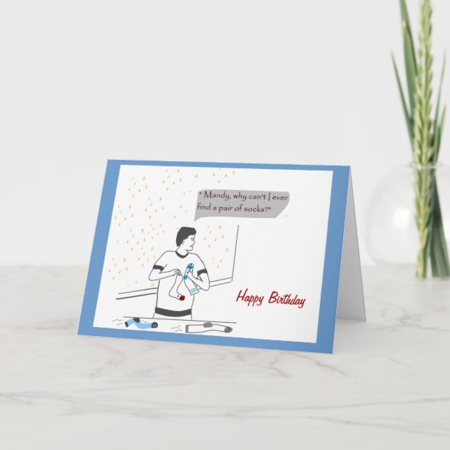 Carte d'anniversaire drôle (Devant)