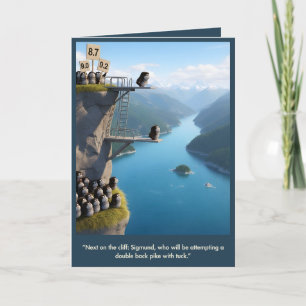 Carte d'anniversaire drôle 3D d'animaux