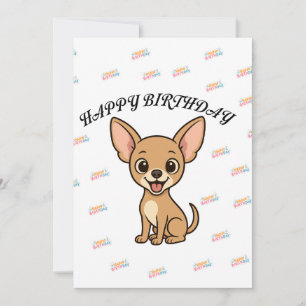 Carte d'anniversaire drôle de Chihuahua