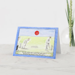Carte d'anniversaire drôle de cricket