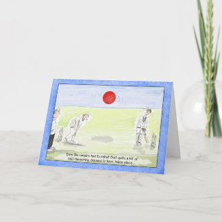 Carte d'anniversaire drôle de cricket