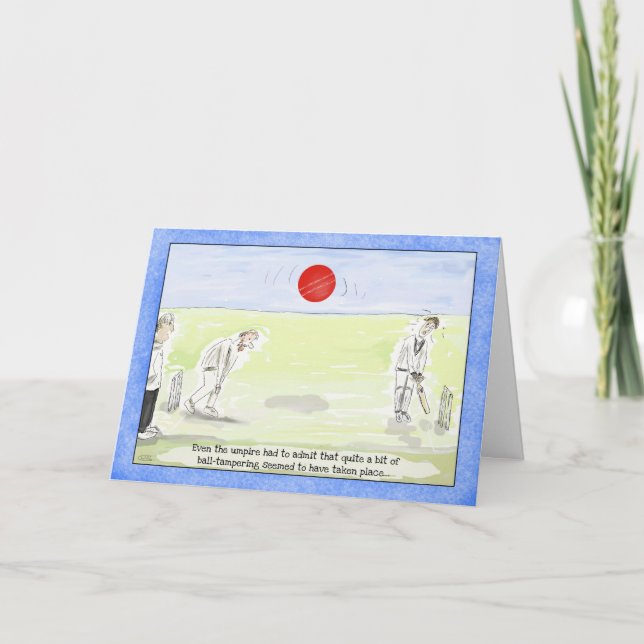 Carte d'anniversaire drôle de cricket (Devant)