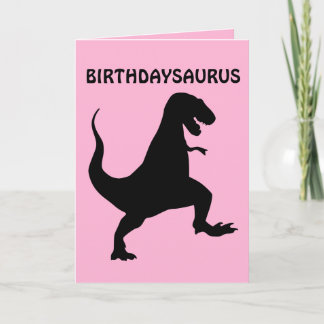 CARTE D'ANNIVERSAIRE DRÔLE DE DINOSAURE