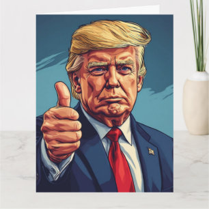 CARTE D'ANNIVERSAIRE DRÔLE DE DONALD TRUMP