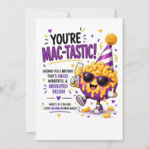 Carte d'anniversaire drôle Mac & Cheese | Punition