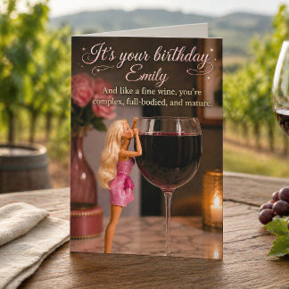 Carte d'anniversaire drôle personnalisée pour un a