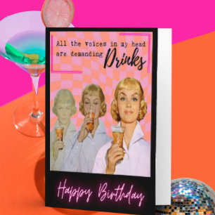 Carte d'anniversaire drôle pour femme Meilleure am