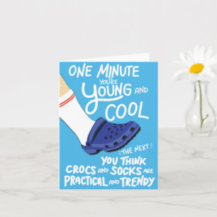Carte d'anniversaire drôle pour lui ou elle Une mi