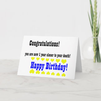 Carte d'anniversaire drôlement drôle