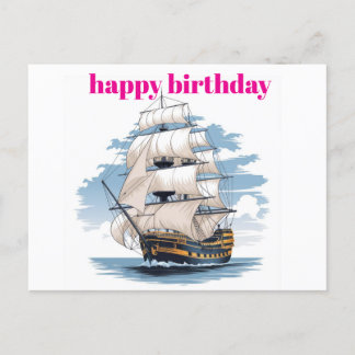Carte d'anniversaire du bateau Holey, Anniversaire